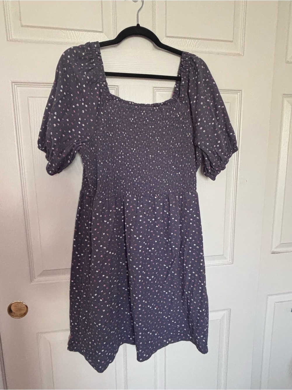 Universal Thread Lavender Smocked Puff Sleeve Mini Dress
